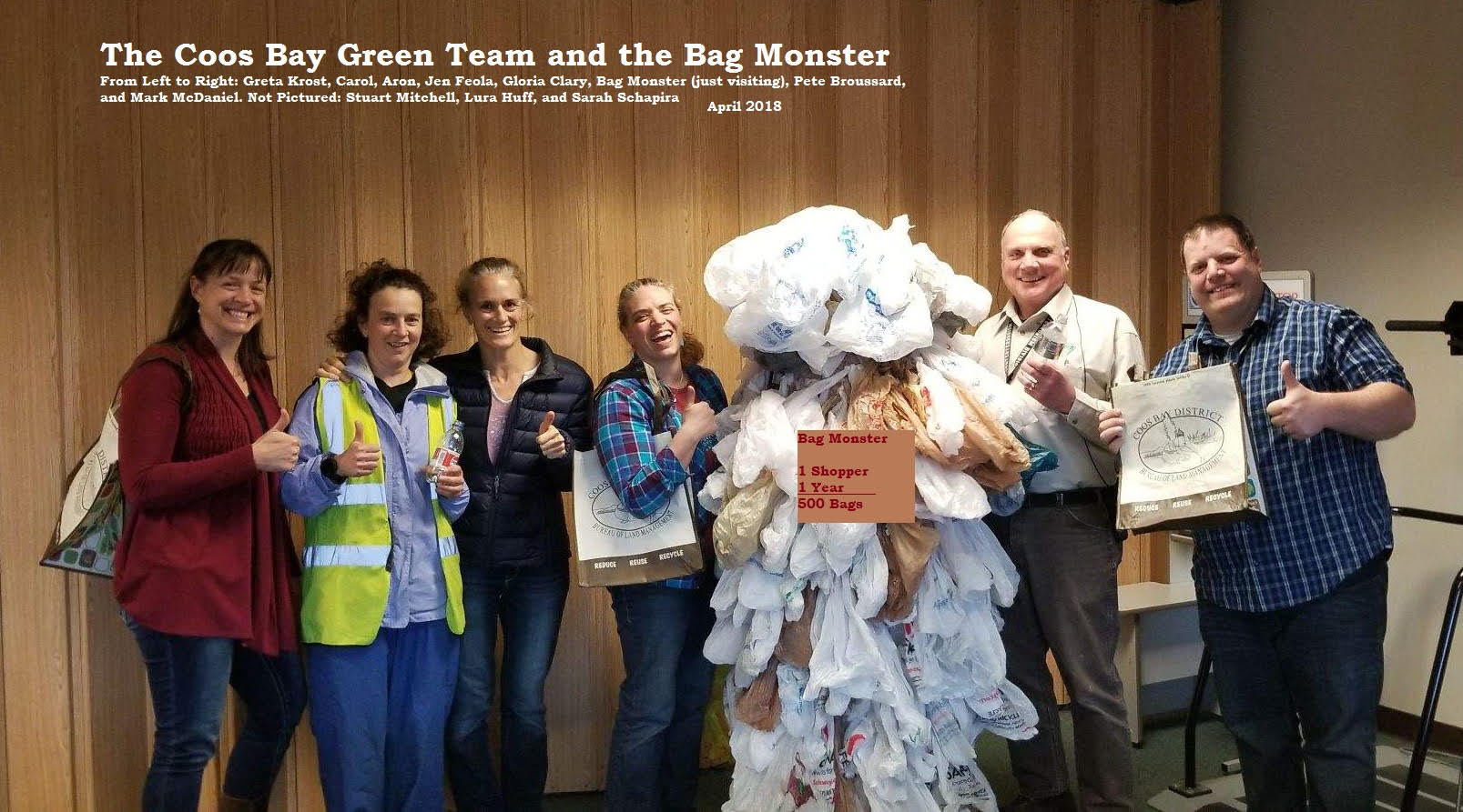 2018 Recycler of the Year Public Agency Green Team at Coos Bay